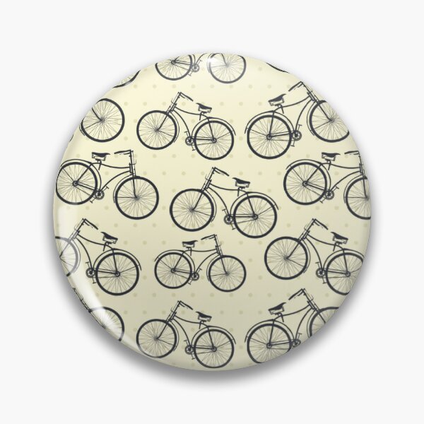 Item preview, Cute Bicycle Seamless Pattern Cream Vanilla Color Old Vintage Bicycle Cycling Bike  designed and sold by Stephen Scharf.