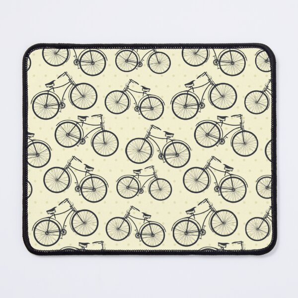 Item preview, Cute Bicycle Seamless Pattern Cream Vanilla Color Old Vintage Bicycle Cycling Bike designed and sold by Stephen Scharf.