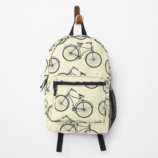 Item preview, Cute Bicycle Seamless Pattern Cream Vanilla Color Old Vintage Bicycle Cycling Bike designed and sold by Stephen Scharf.