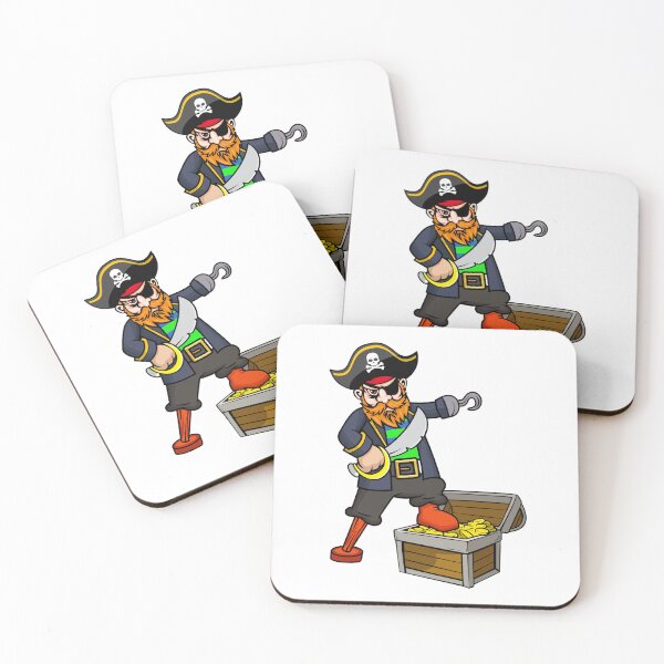 Item preview, Pirate With Peg Leg, Hook, Eye Patch, Sword, & Treasure Chest  designed and sold by CreativeCranium.