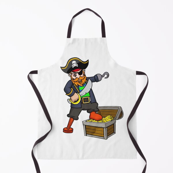 Item preview, Pirate With Peg Leg, Hook, Eye Patch, Sword, & Treasure Chest designed and sold by CreativeCranium.