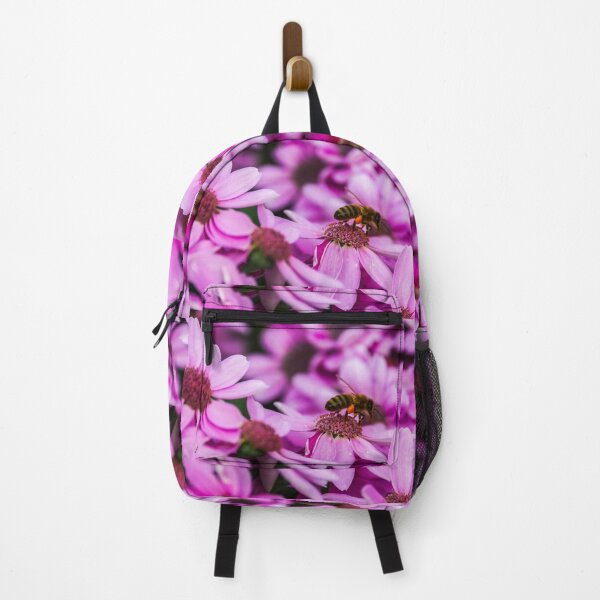 Item preview, Buzzing Bee on Pink Flowers at the Bendigo Conservatory designed and sold by Steven Jodoin.