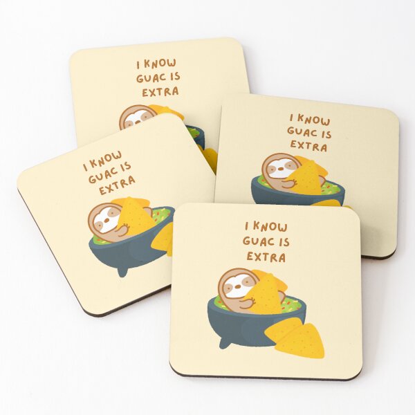 Item preview, I Know Guac Is Extra Guacamole Sloth designed and sold by theslothinme.