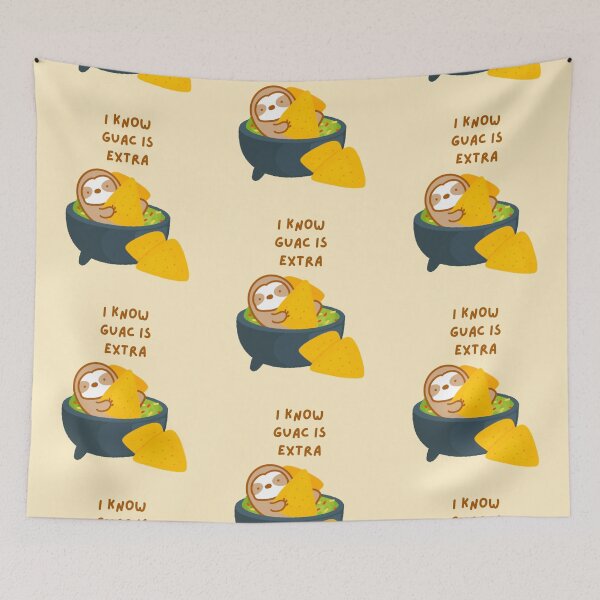 Item preview, I Know Guac Is Extra Guacamole Sloth designed and sold by theslothinme.