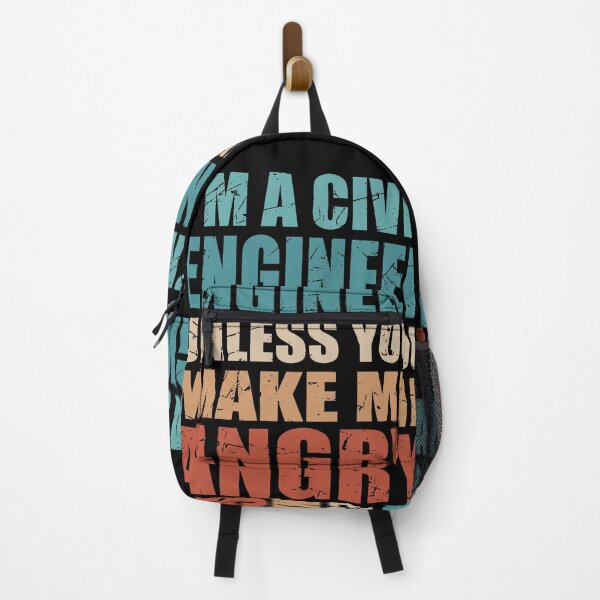 Item preview, I'm A Civil Engineer Unless You Make Me Angry - Funny Engineering designed and sold by TravelScientist.