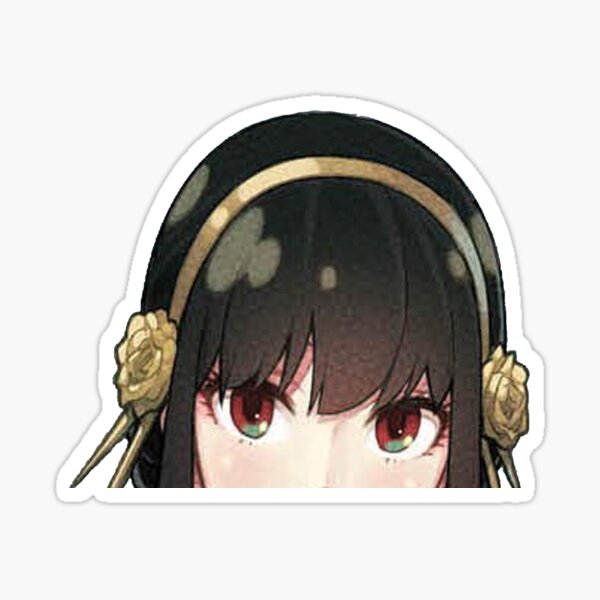 Yor Forger Spy X Family Peeker Sticker