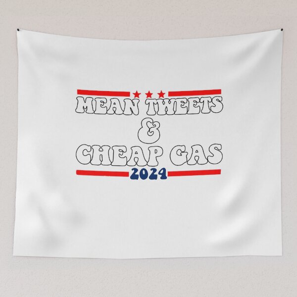 Item preview, Mean tweets and cheap gas trump 2024 designed and sold by ONPINI.
