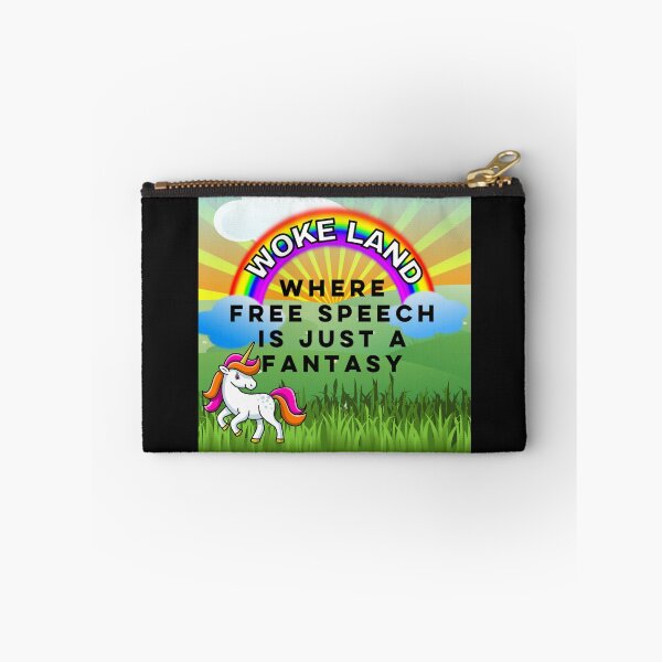 Item preview, Woke land, Anti Woke,Free speech fantasy designed and sold by CancelCulture1.