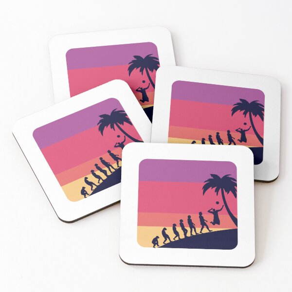 Item preview, Volleyball Evolution Beach Volleyball Retro designed and sold by SaundersKini.
