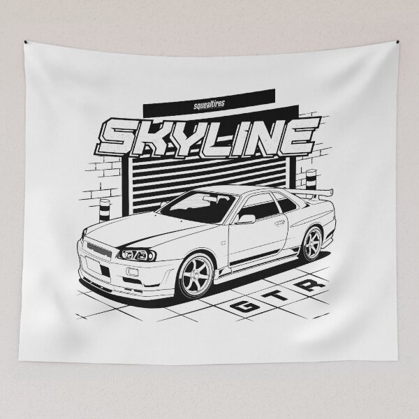 Item preview, Skyline GTR R34 (white) designed and sold by squeal tires.