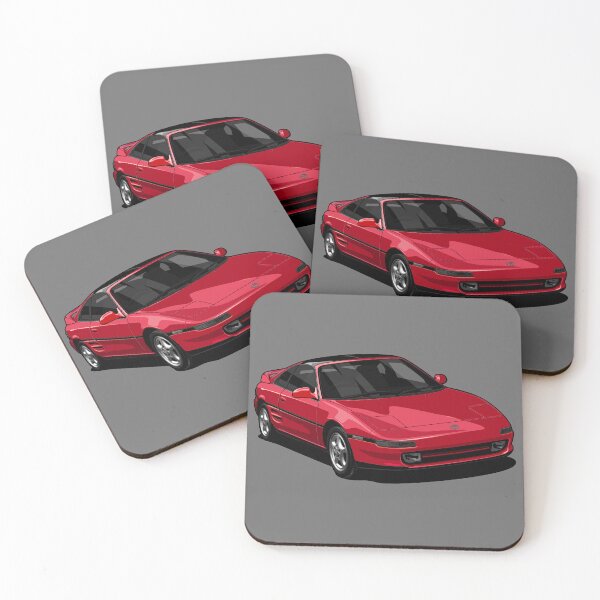 Item preview, Illustration Toyota MR2 Fire RED 90's ICON Graphic Artwork JDM Japan designed and sold by SketchNinja.