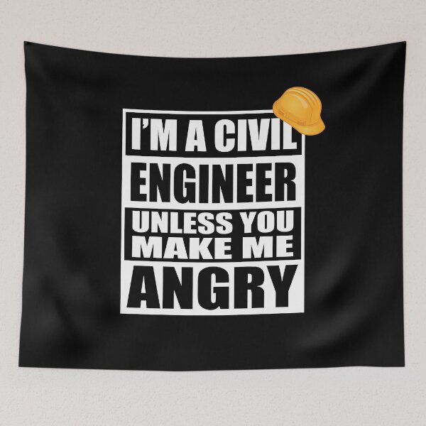 Item preview, I'm A Civil Engineer Unless You Make Me Angry - Funny Engineering designed and sold by TravelScientist.