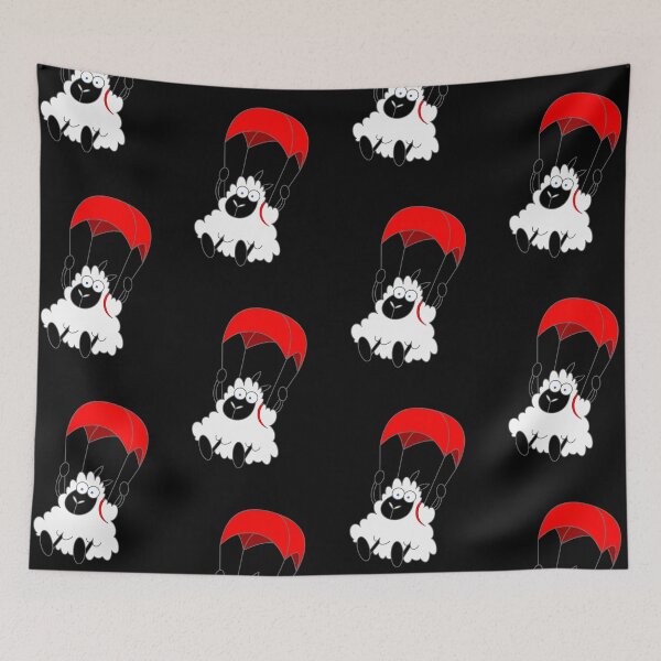 Item preview, Funny Skydiver Sheep with Red Parachute,Best Gift for Skydiving and Flying Lovers designed and sold by MoStorish.