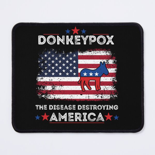 Item preview, Funny Anti Biden Donkey Pox The Disease Destroying America  designed and sold by aimed2.