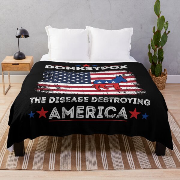 Item preview, Funny Anti Biden Donkey Pox The Disease Destroying America  designed and sold by aimed2.