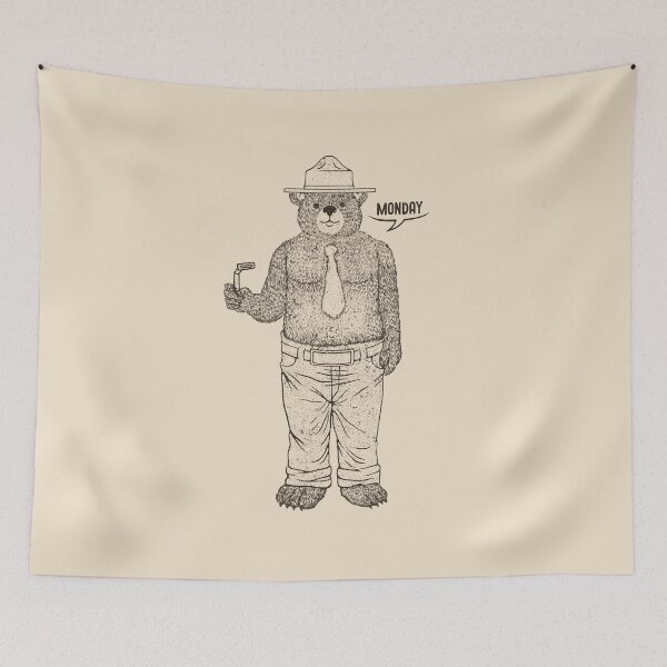 Item preview, Bear Getting Ready To Work by Tobe Fonseca designed and sold by Tobe Fonseca®.