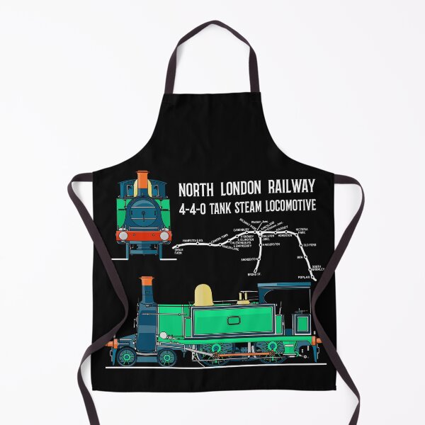 Item preview, North London Railway 4-4-0 Tank Victorian Steam Locomotive Train Map Gift designed and sold by Maljonic.