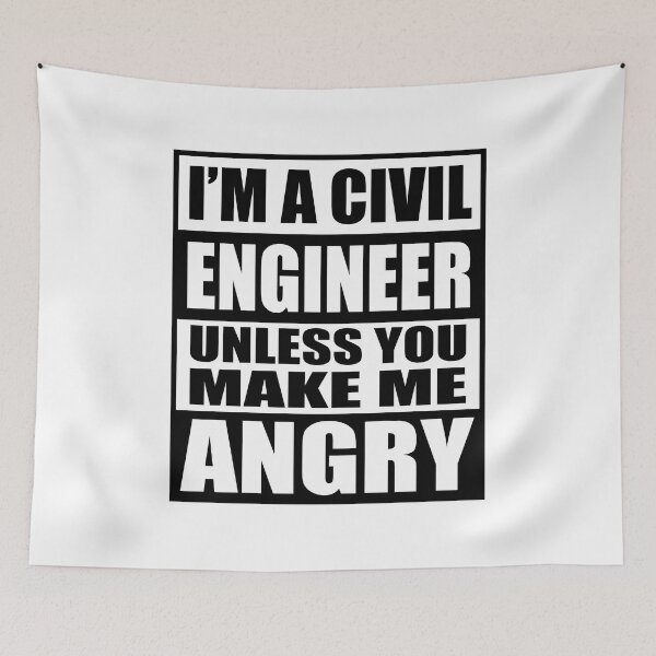 Item preview, Copy of I'm A Civil Engineer Unless You Make Me Angry - Funny Engineering designed and sold by TravelScientist.