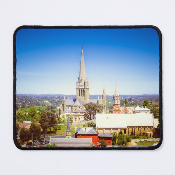 Item preview, Sacred Heart Cathedral Seen from Poppet Head - Bendigo designed and sold by Steven Jodoin.