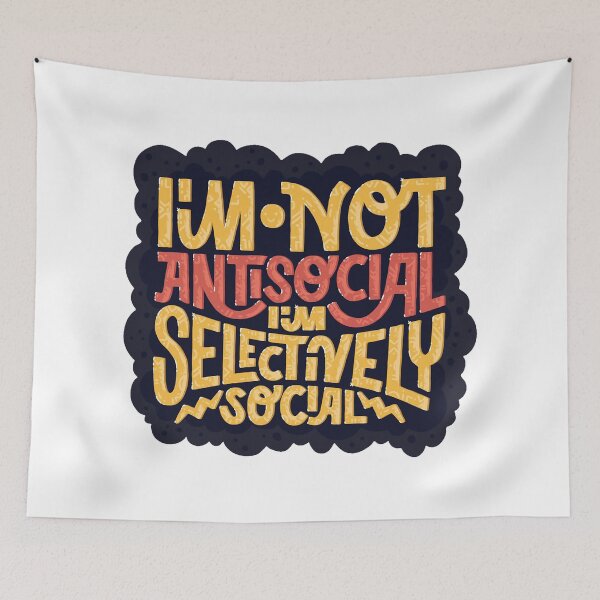 Item preview, i'm not antisocial introvert letting quote designed and sold by Shope2shope.