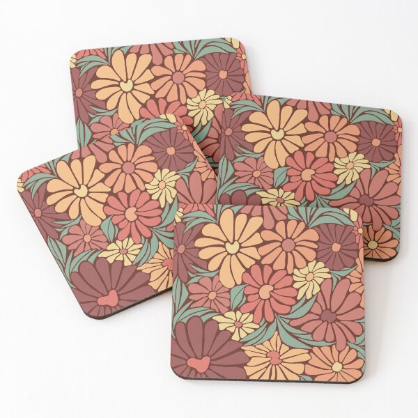 Item preview, Retro Zinnia Flower Drawing designed and sold by BumbleB-Design.