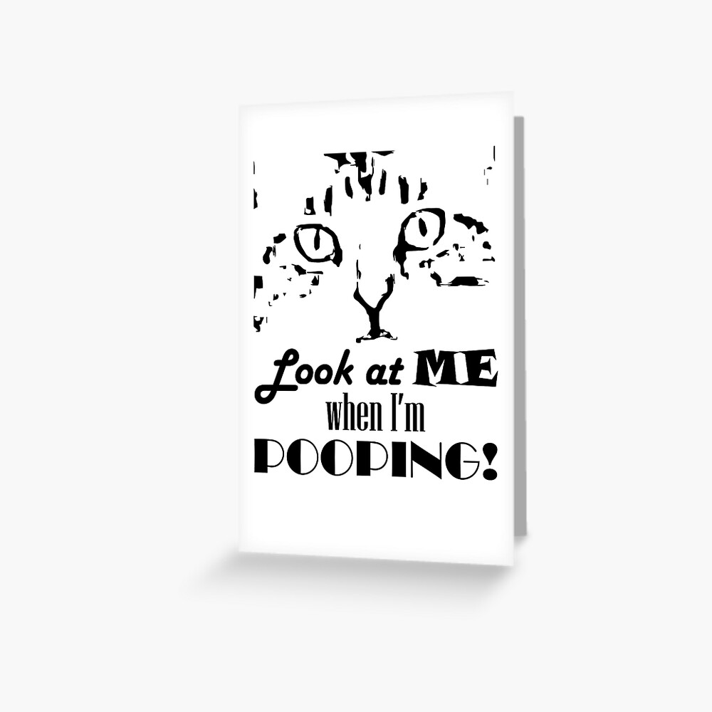 Item preview, Greeting Card designed and sold by Pooping-Cat.