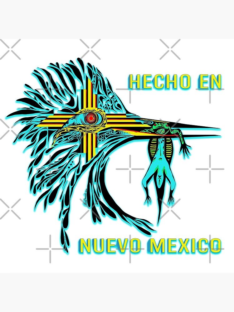 "Hecho en Nuevo Mexico- turquoise" Poster for Sale by UTCTSHOP | Redbubble