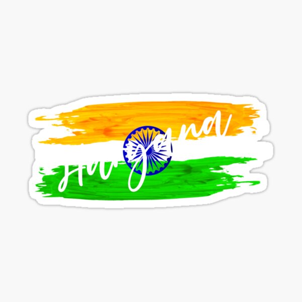 "Indian flag Haryana" Sticker for Sale by Trikav Redbubble