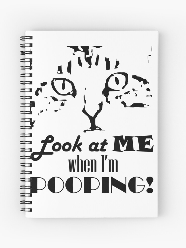 Thumbnail 1 of 3, Journal, Look at me when I'm pooping! designed and sold by Pooping-Cat.