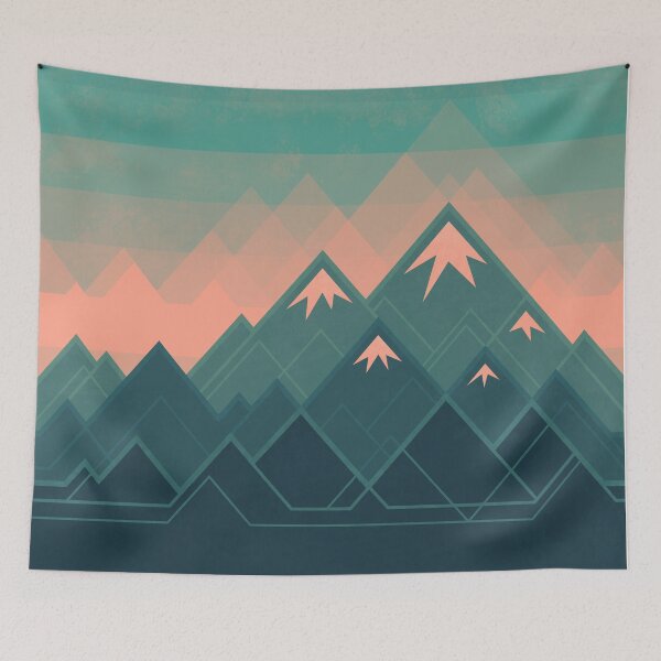Item preview, Geometric Mountains designed and sold by Wayne Minnis.