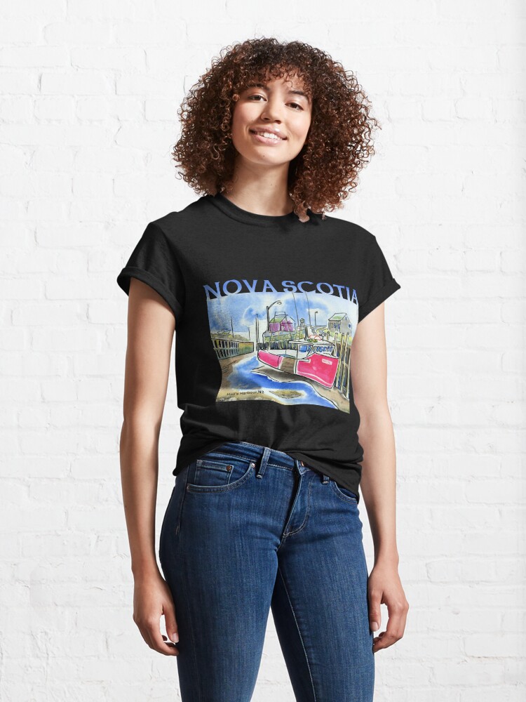 Alternate view of Fundy Tide Hall's Harbour Classic T-Shirt