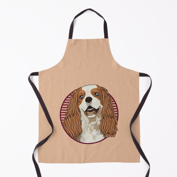 Item preview, Cavalier King Charles Spaniels dog w/ Red stripped circle designed and sold by AdoptNFTPets.