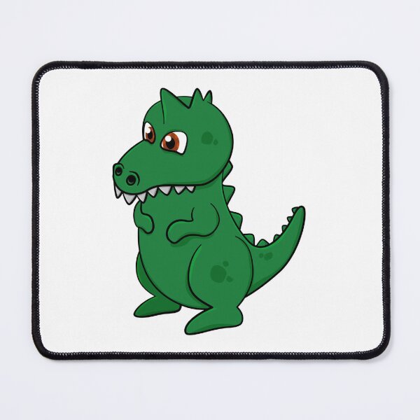 Item preview, Very Green Kawaii Dinosaur Brontosaurus designed and sold by CreativeCranium.