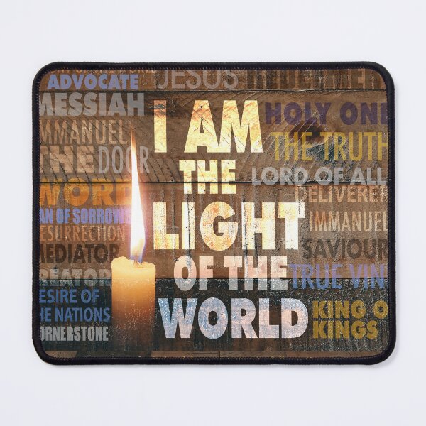 Item preview, I am the Light of the World - Statement of Jesus - John 8 : 12 - Christian faith designed and sold by MagaliC.
