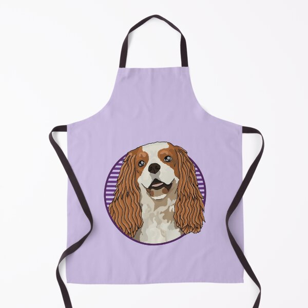 Item preview, Cavalier King Charles Spaniels dog w/ Purple stripped circle designed and sold by AdoptNFTPets.