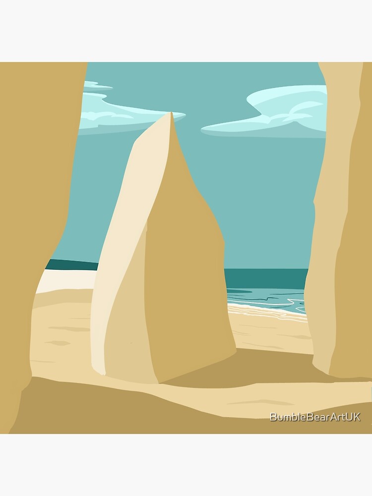 "Botany Bay, Broadstairs, Kent" Poster for Sale by BumbleBearArtUK