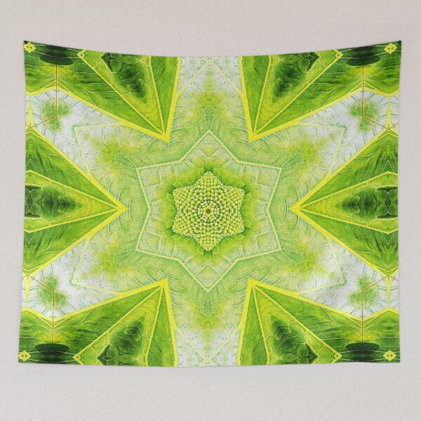 Item preview,  ABSTRACT PAINTED GEOMETRIC ART BREADFRUIT PATTERN WITH LEAVES. designed and sold by Ralek.