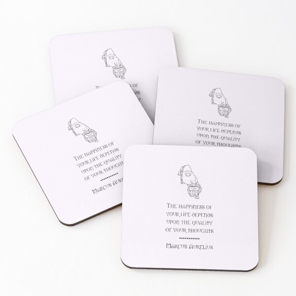 Item preview, Copy of Marcus Aurelius - Stoic Caesar - The happiness of your life depends on the quality of your thoughts..- Stoicism quote designed and sold by ArcFoundationCo.