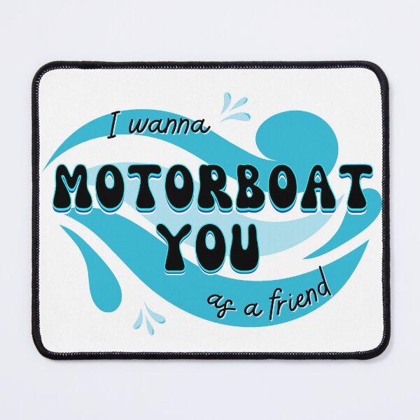 Item preview, Motorboat as a Friend designed and sold by PixiesPlace.
