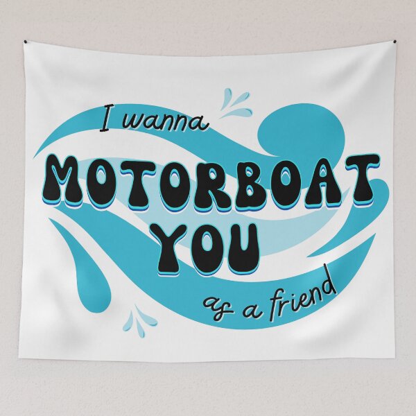 Item preview, Motorboat as a Friend designed and sold by PixiesPlace.