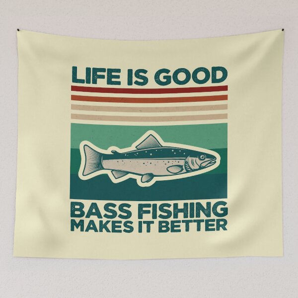 Artikelvorschau, New Bass Fishing Lovers Retro Style entworfen und verkauft von Giichi10.