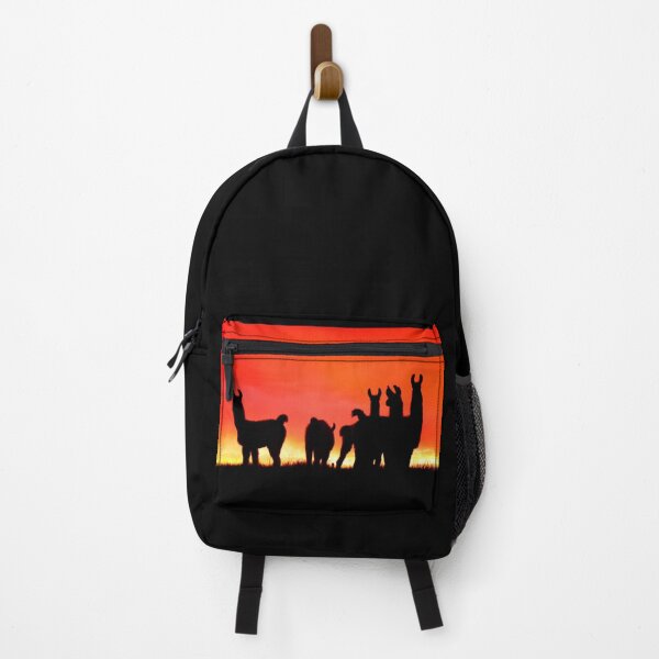 Item preview, ANIMALS #81 - A Herd of Llamas Silhouetted at Sunset designed and sold by DEL-Productions.