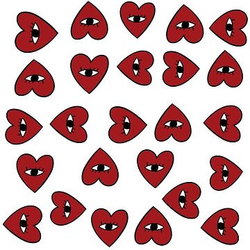 Download CDG Hearts Pattern Wallpaper
