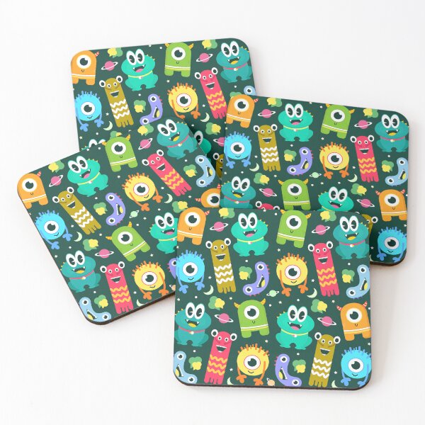 Item preview, Kids Monsters Pattern designed and sold by NobleForte.