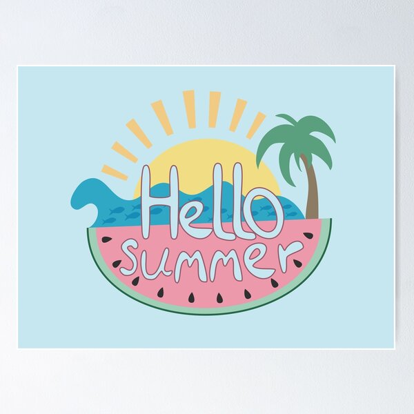 Item preview, Hello Summer designed and sold by Laneyrustin.