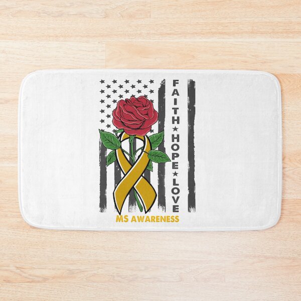 Item preview, Faith Hope Love MS Awareness American Flag designed and sold by Kohend.
