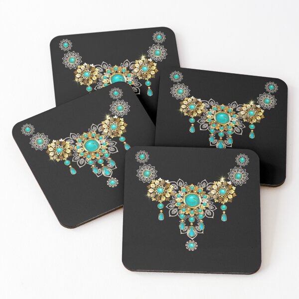 Item preview, Turquoise Filigree... An intricate necklace design with turquoise gem stones designed and sold by Wonder & Whimsy.