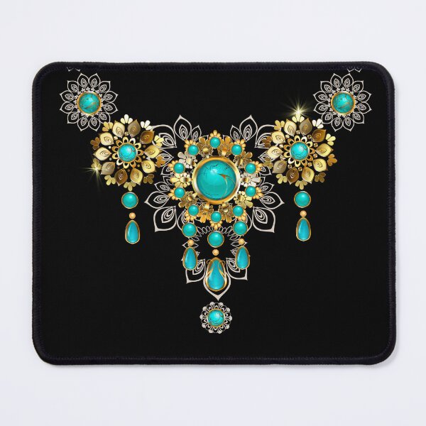 Item preview, Turquoise Filigree... An intricate necklace design with turquoise gem stones designed and sold by ditzy-designs.