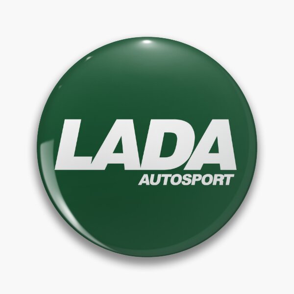 Item preview, Lada Autosport logo (white) designed and sold by VEB Ostladen.