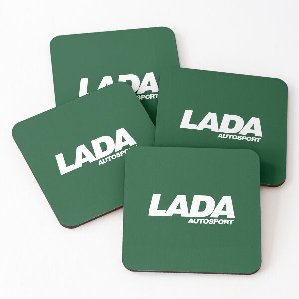 Item preview, Lada Autosport logo (white) designed and sold by VEB Ostladen.